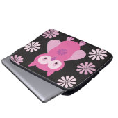 Niedliche Uhusmatte Laptopschutzhülle (Vorne Knopf)