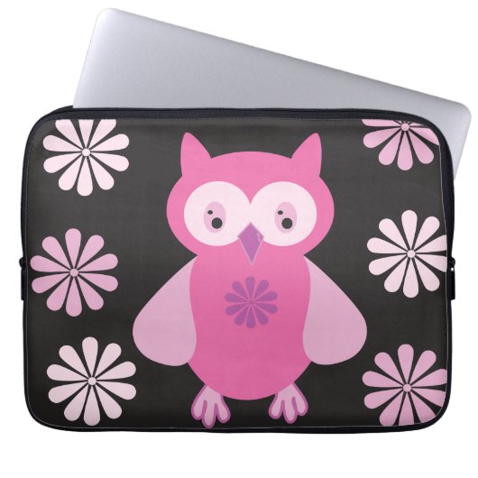 Niedliche Uhusmatte Laptopschutzhülle (Vorderseite)
