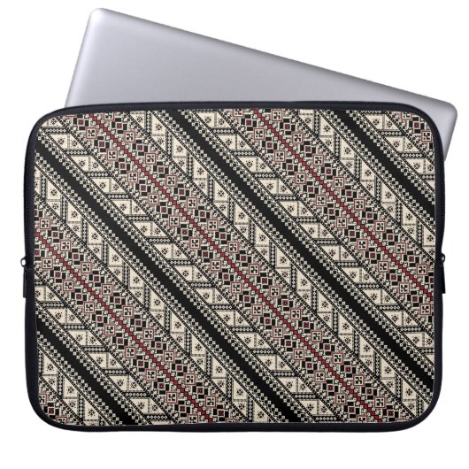 Niedliche ukrainische Muster Laptopschutzhülle (Vorderseite)