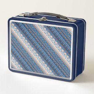 Niedliche ukrainische Muster Metall Brotdose