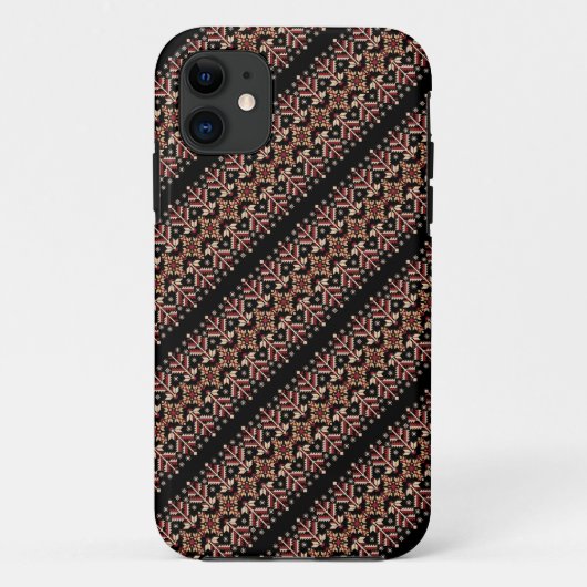 Niedliche ukrainische Streifenmuster Case-Mate iPhone Hülle (Rückseite)