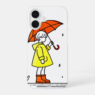 Niedliche Umbrella Girl iPhone Case 🌧️ ✨ 16 Hülle