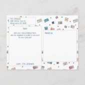 Niedliche Umschläge - Lehrer für Pen Pals Postkarte (Rückseite)