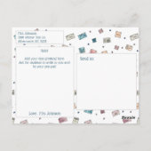 Niedliche Umschläge - Lehrer für Pen Pals Postkarte (Rückseite)