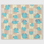 Niedliche und adorable Axolotl Geschenkpapier (Flach)