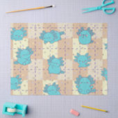 Niedliche und adorable Axolotl Seidenpapier (Basteln)