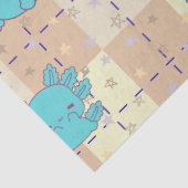 Niedliche und adorable Axolotl Seidenpapier (Detail)