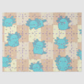 Niedliche und adorable Axolotl Seidenpapier (Vorderseite)