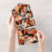 Niedliche und Beängstigende Halloween-Spooky-Ville All In One Einladung (Abreißtisch)