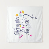 Niedliche und berührende Redewendungen von Kids Gr Wandteppich (Vorderseite (Horizontal))