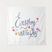 Niedliche und berührende Redewendungen von Kids Gr Wandteppich (Vorderseite)