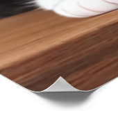 Niedliche und bezaubernde Katze in gelbem Hut | Ar Poster (Ecke)