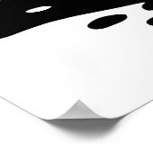 Niedliche und bezaubernde Schwarz-weiße Katze | Ar Poster (Ecke)