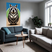 Niedliche und bezaubernde Zebra-Hybride | Art der  Poster