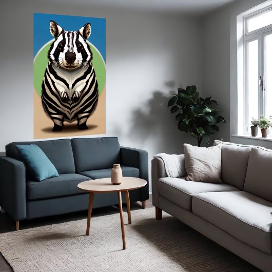 Niedliche und bezaubernde Zebra-Hybride | Art der Poster