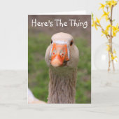 Niedliche und bossy Goose werden gut Karte (Gelbe Blume)