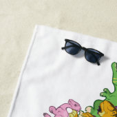 Niedliche und bunte Dinosaurier Strandtuch (Beispiel)