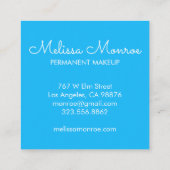 Niedliche und charmante Sonne Quadratische Visitenkarte (Rückseite)