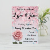 Niedliche und coole Hochzeit Einladung (Stehend Vorderseite)