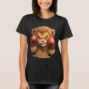 Niedliche und Coole Löwe mit Boxhandschuhen für Lä T-Shirt