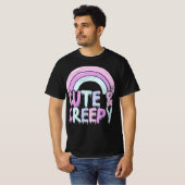 Niedliche und cremefarbene Pastel Goth Tropfen T-Shirt (Vorne ganz)