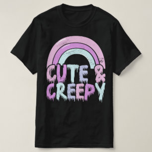 Niedliche und cremefarbene Pastel Goth Tropfen T-Shirt