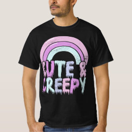 Niedliche und cremefarbene Pastel Goth Tropfen T-Shirt