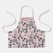 Niedliche und cremefarbene rosa Halloween Personal Schürze (Vorderseite)
