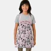 Niedliche und cremefarbene rosa Halloween Personal Schürze (Insitu)