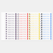 Niedliche und einfache Astronautenkids-Labels Etiketten (Blatt)