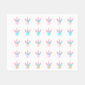 Niedliche und einfache Kinderkleidung Etiketten (Blatt)