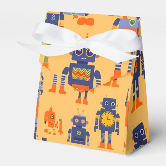 Niedliche und einzigartige Roboter Gefälligkeitsbo Geschenkschachtel (Vorderseite)