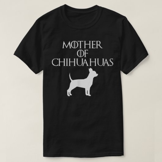 Niedliche und einzigartige Weiße Mutter von Chihua T-Shirt (Design vorne)