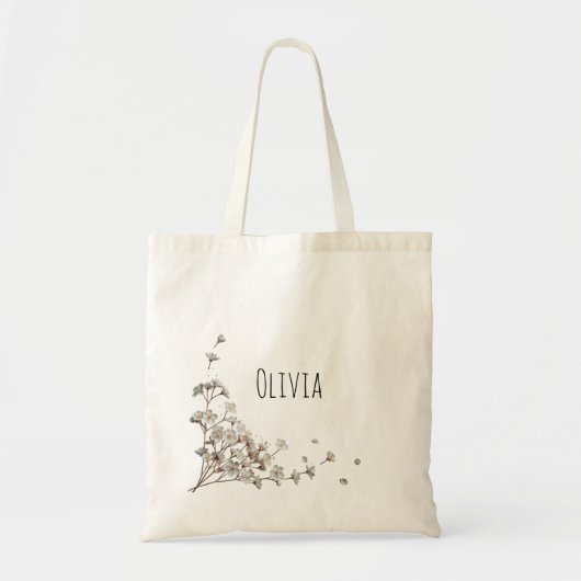 Niedliche und elegante Blume Tragetasche (Vorne)