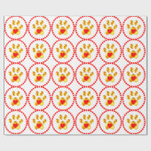 Niedliche und elegante Goldpfanne Geschenkpapier (Flach)