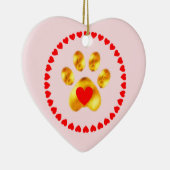 Niedliche und elegante Goldpfanne Keramik Ornament (Rechts)