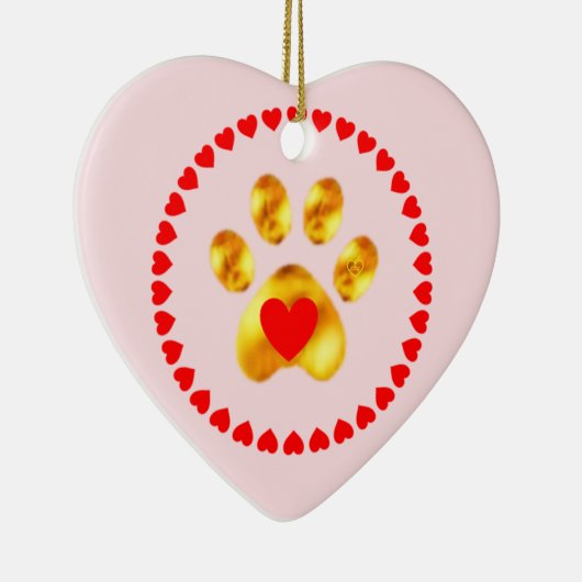 Niedliche und elegante Goldpfanne Keramik Ornament (Rechts)