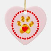 Niedliche und elegante Goldpfanne Keramik Ornament (Hinten)