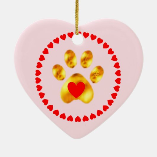 Niedliche und elegante Goldpfanne Keramik Ornament (Hinten)