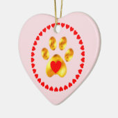 Niedliche und elegante Goldpfanne Keramik Ornament (Links)