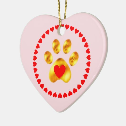 Niedliche und elegante Goldpfanne Keramik Ornament (Links)