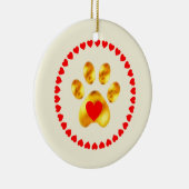 Niedliche und elegante Goldpfanne Keramikornament (Rechts)