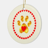 Niedliche und elegante Goldpfanne Keramikornament (Links)