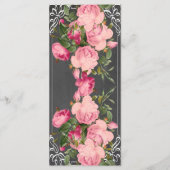 niedliche und elegante Hochzeitskarte Menükarte (Rückseite)