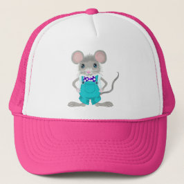 Niedliche und elegante kleine Maus Truckerkappe