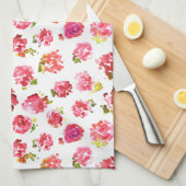 Niedliche und elegante rosa Vintage Rose Handtuch (Viertel Falte)