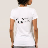 Niedliche und fabelhafte Panda-Behälterspitze T-Shirt (Rückseite)
