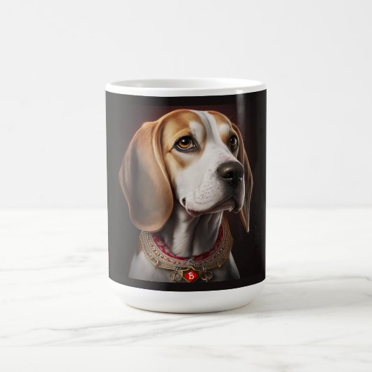 Niedliche und farbenfrohe Beagle Hunde Tasse (Mittel)