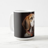 Niedliche und farbenfrohe Beagle Hunde Tasse (Vorderseite Links)