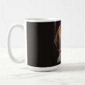 Niedliche und farbenfrohe Beagle Hunde Tasse (Links)